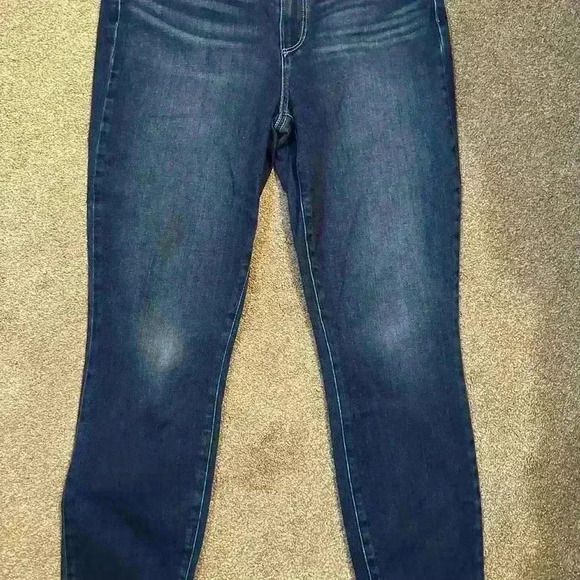 Paige Hoxton Skinny Jeans Size 32 Dark Wash High Rise Ankle Stretch Denim EUC - Picture 2 of 5